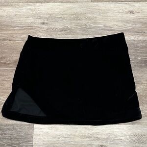 Free People velvet black mini with cute slide cutout detail